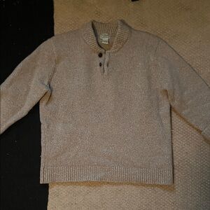 L.L. Bean Men's Tan Crewneck Sweater